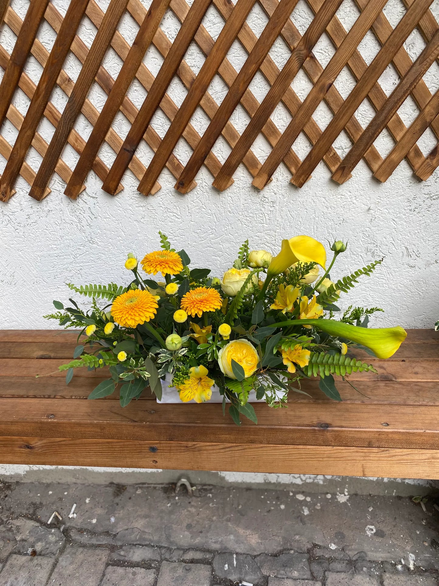 Yellow Table Arrangement