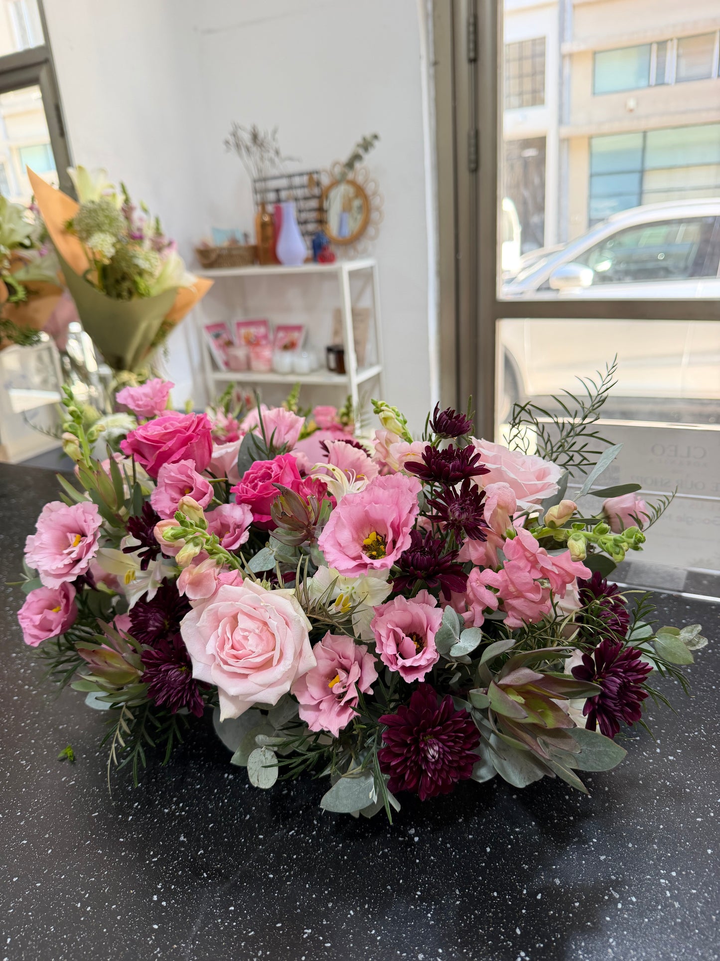 Pink Table Centerpiece