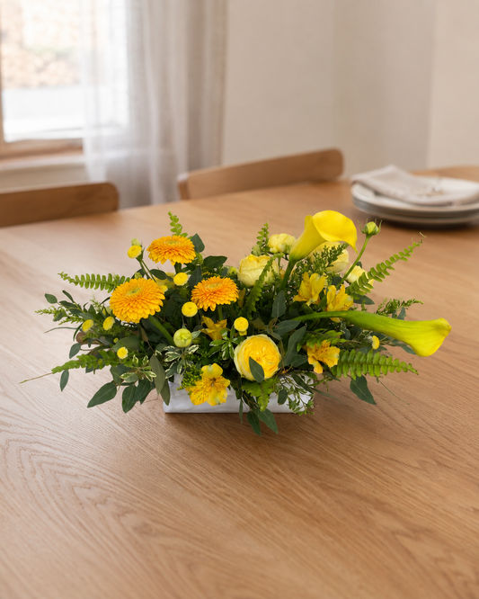 Yellow Table Arrangement
