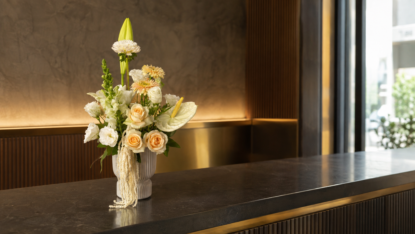Peach & Cream Arrangement